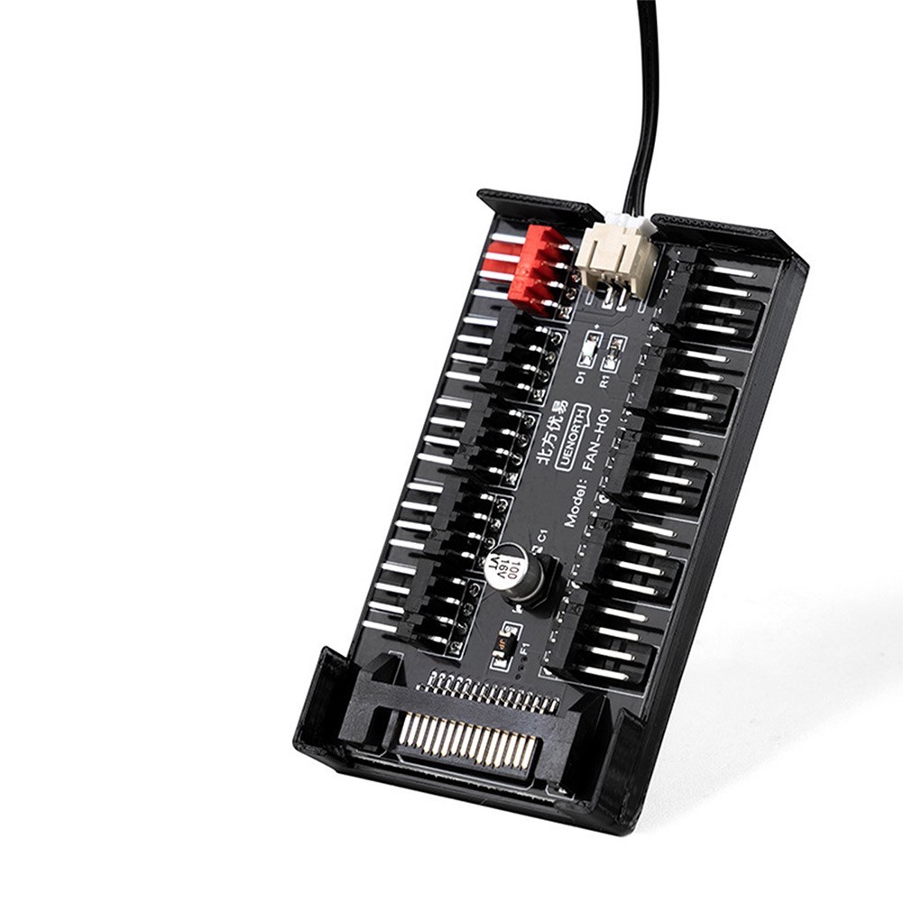 Multi-way Splitter PC Cooling Upgrade 10 Fan Splitter Space-saving Installation