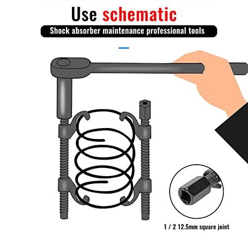 Auto Strut 15" 380MM Coil Spring Compressor Tool | Heavy Duty Auto Suspension