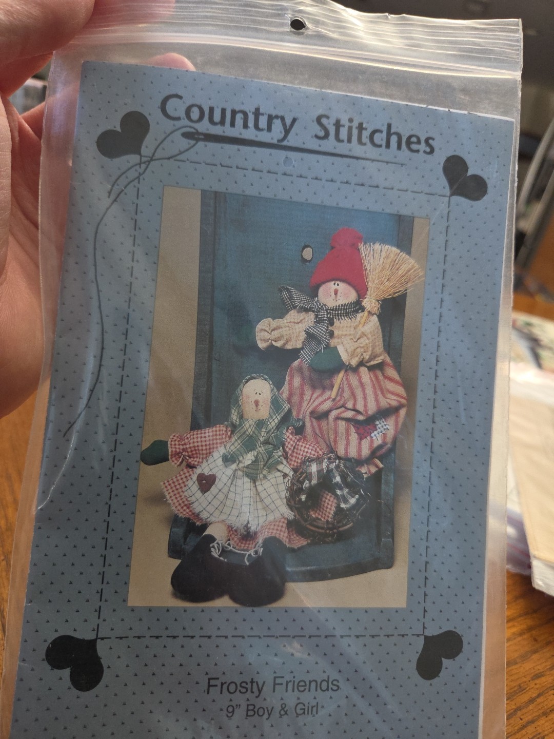 Country Stitches Frosty Friends 9" Boy & Girl #184 Pattern Only NEW