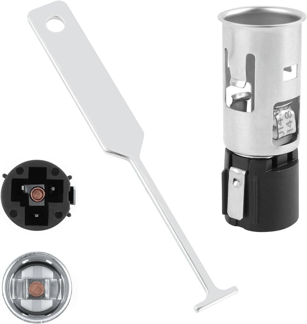 12V Cigarette Lighter Socket OEM#56457 with Removal Tool,12V Outlet Socket Repla