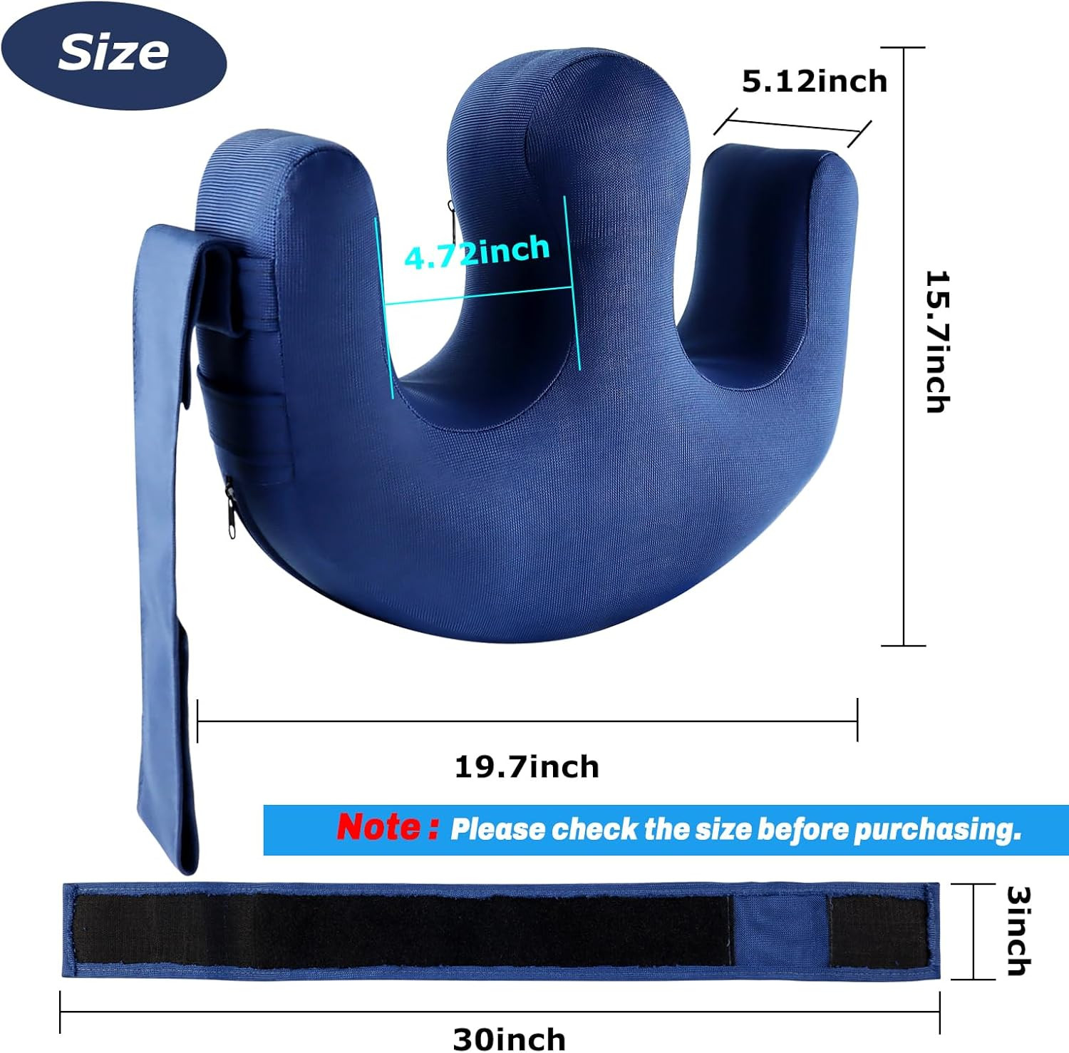 Bedridden Patient Turning Device and Bedroll Pillow for Elderly - Inflatable