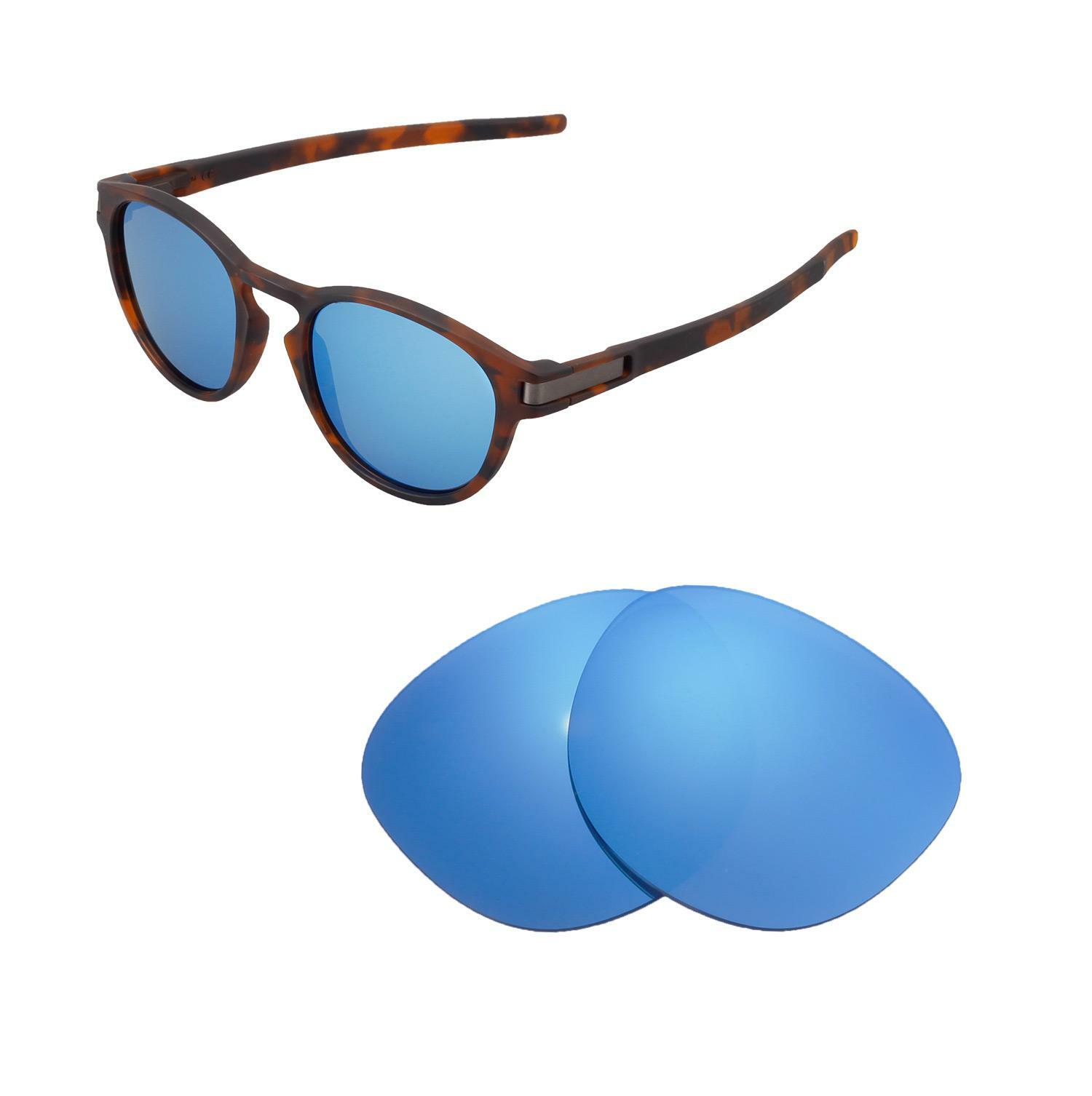 Walleva Polarized Ice Blue Replacement Lenses For Oakley Latch Sunglasses