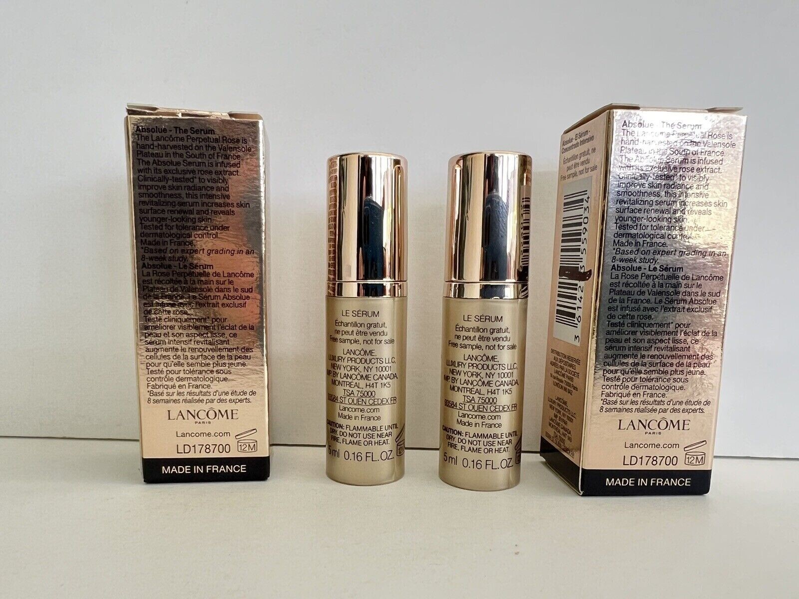 2 Lancome Absolue The Serum Intensive Concentrate 0.16oz / 5ml New In Box