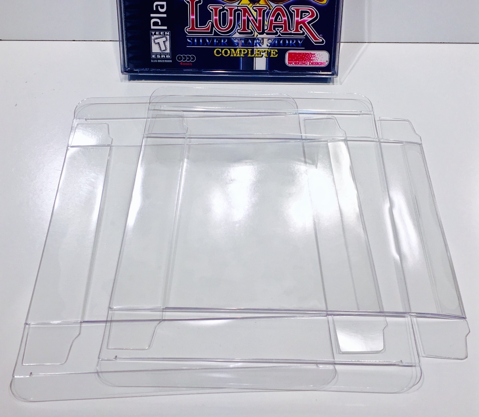 50 DUAL DISC  Box / Jewel Case Protectors  Playstation PS1 / Dreamcast / CD Disk