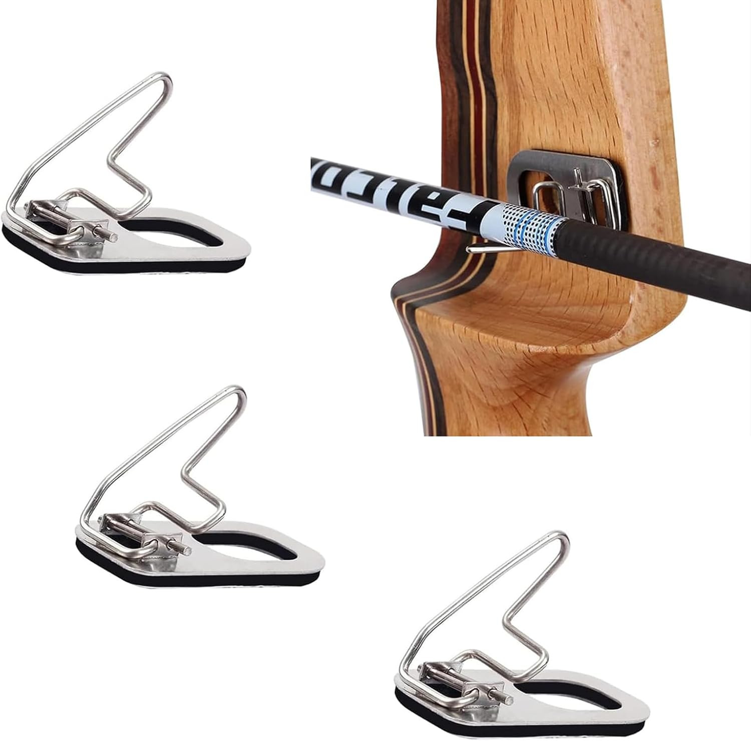 3Pcs Archery Arrow Rest Recurve Bow Wire Arrow Rest Hunting Target Shooting Acce