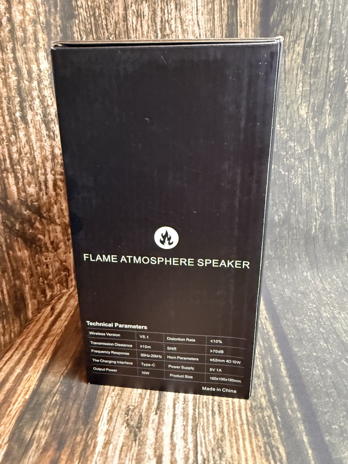 LED flame atmosphere speaker