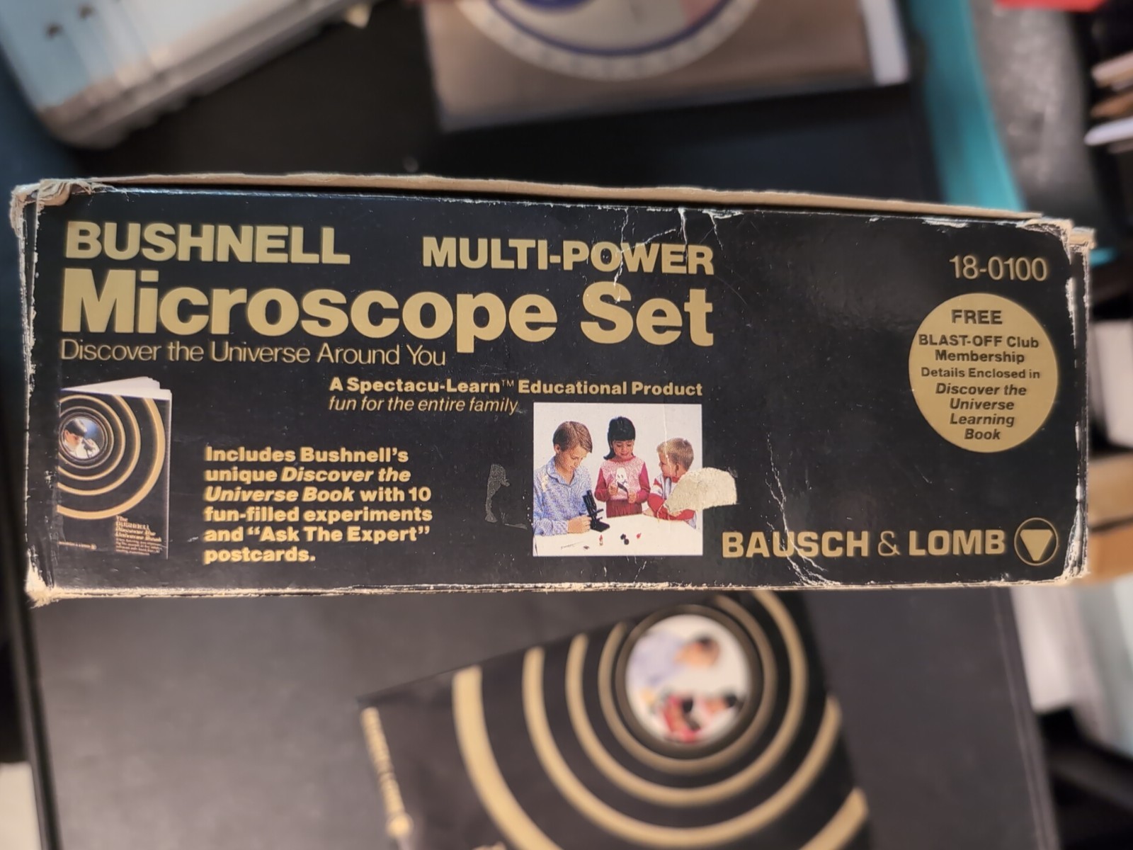 Vintage Bushnell Multi-Power Microscope Set Model 18-0100 In Original Box