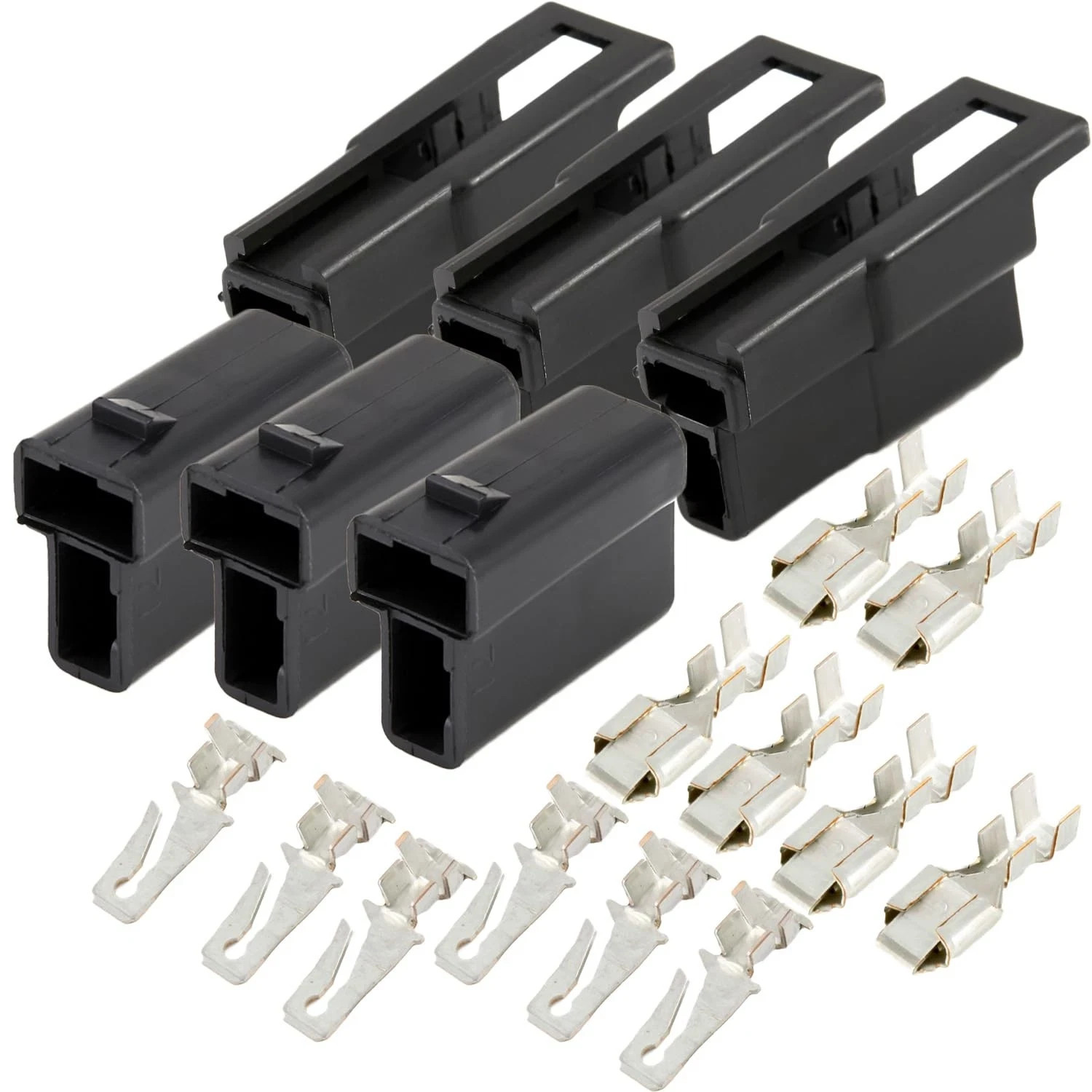 3-Pack (2-PIN) Metri-Pack 56 Series 2-Conductor Connector Male and Female Ter...