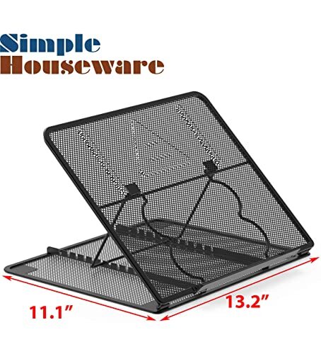 Mesh Ventilated Adjustable Laptop Black Stand,Adjust your laptop, notebook, iPad