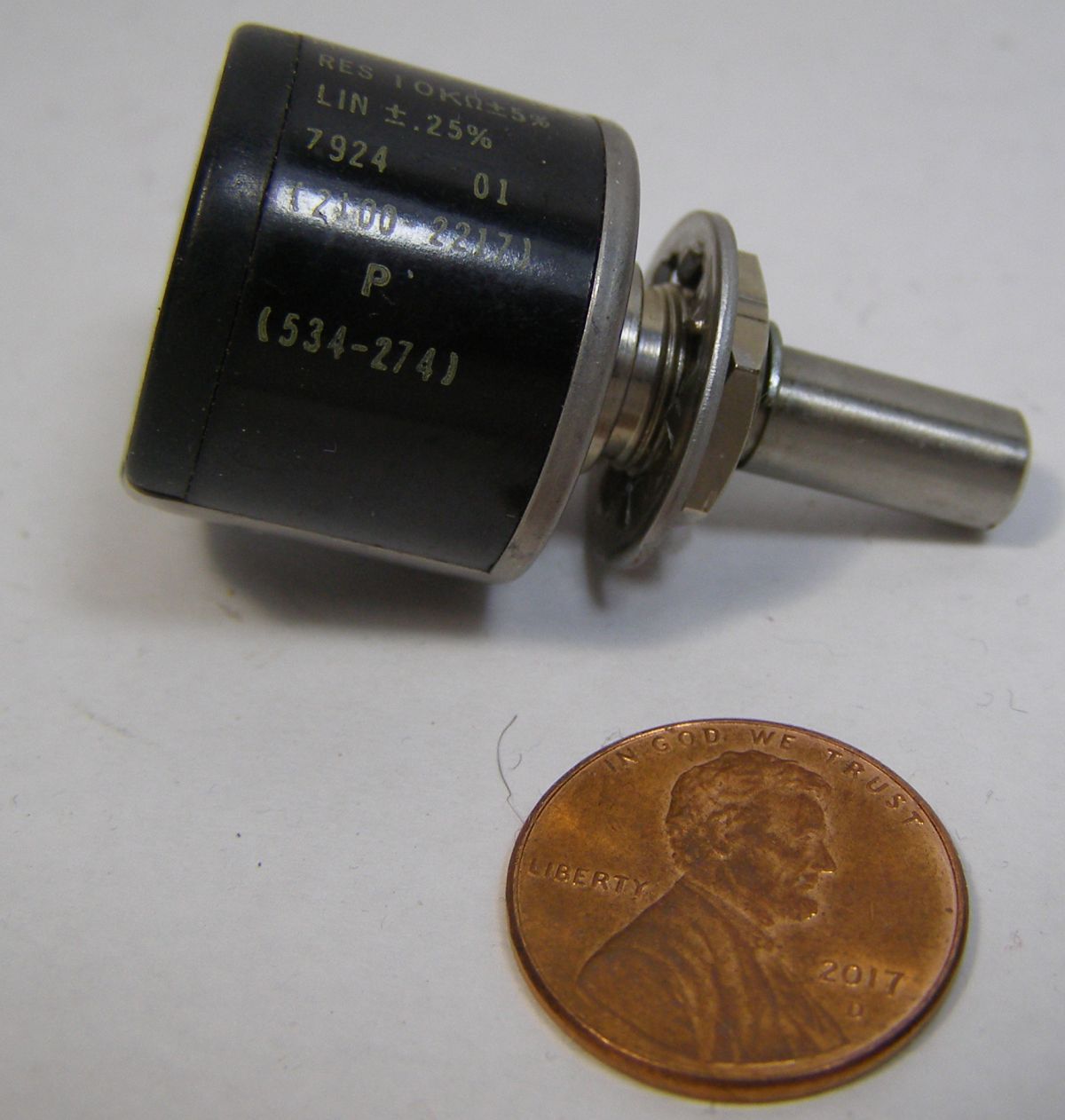 SPECTROL MODEL: 534-9543 PRECISION POTENTIOMETER A-134