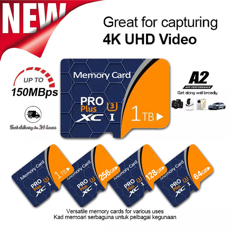 Ultra Micro SD Memory Card 128GB 256GB Class10 U3 Flash TF Card for Dash Cam Lot