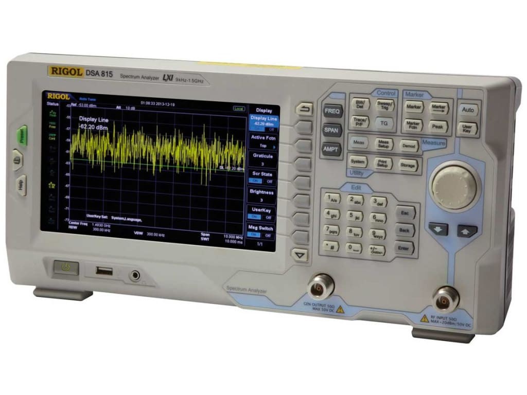 Rigol DSA815 Spectrum Analyzer 1.5 GHz (no tracking generator)