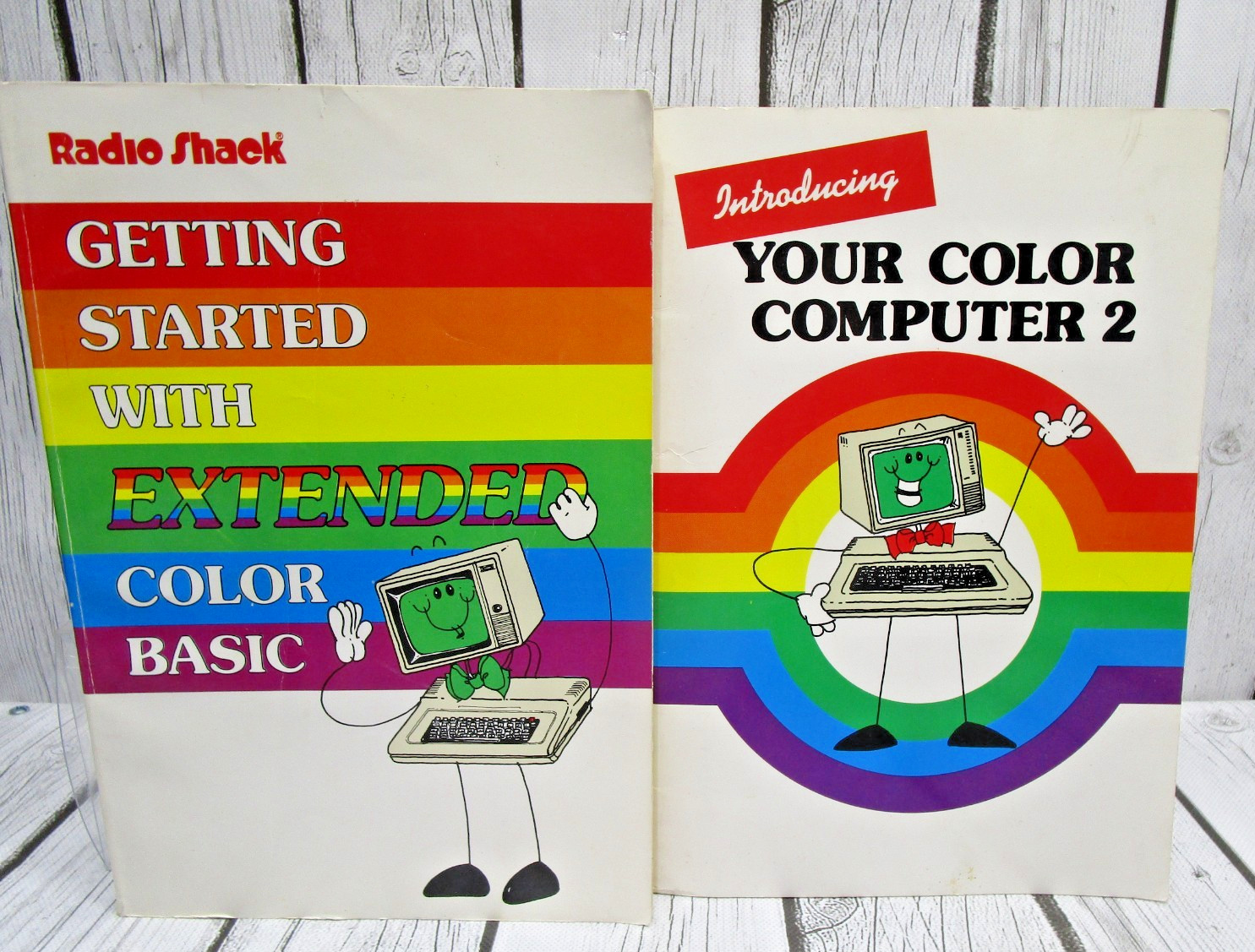 2 Books Tandy Color Computer 2 Extended Basic & Introducing Your Color Computer