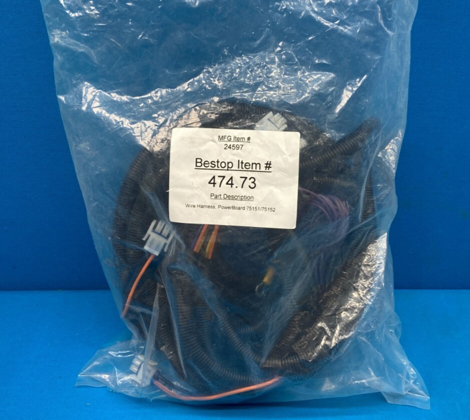 Bestop 474.73 Wiring Harness for Powerboard 75151/75152 - Part No. 24597