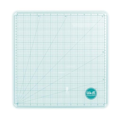 Glass Cutting Mat, Sturdy Craft Work Surface, Easy Cleanup, Measuring, White