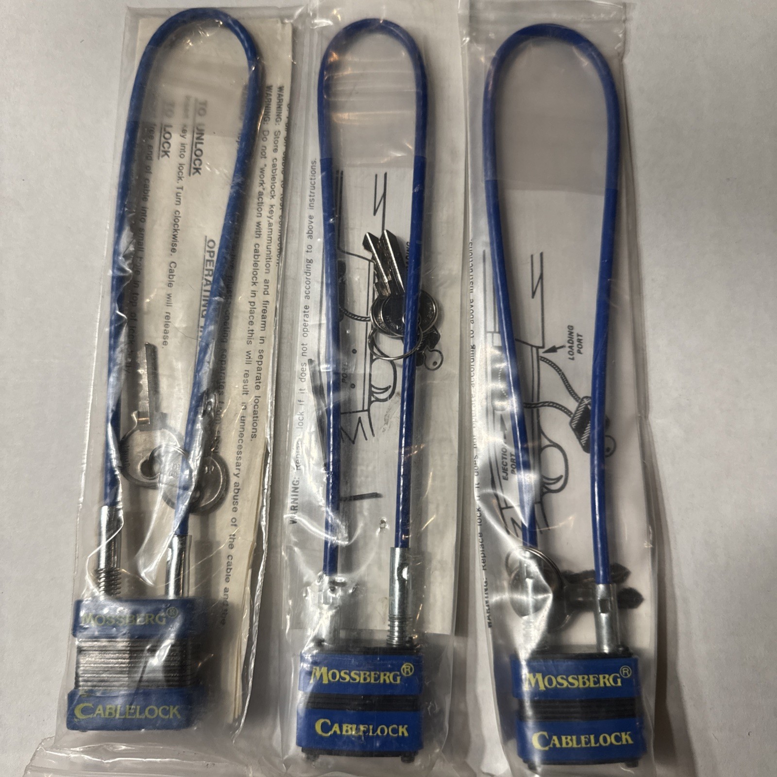 Lot 3 Mossberg Gun Safety Locks For Firearms - BB1