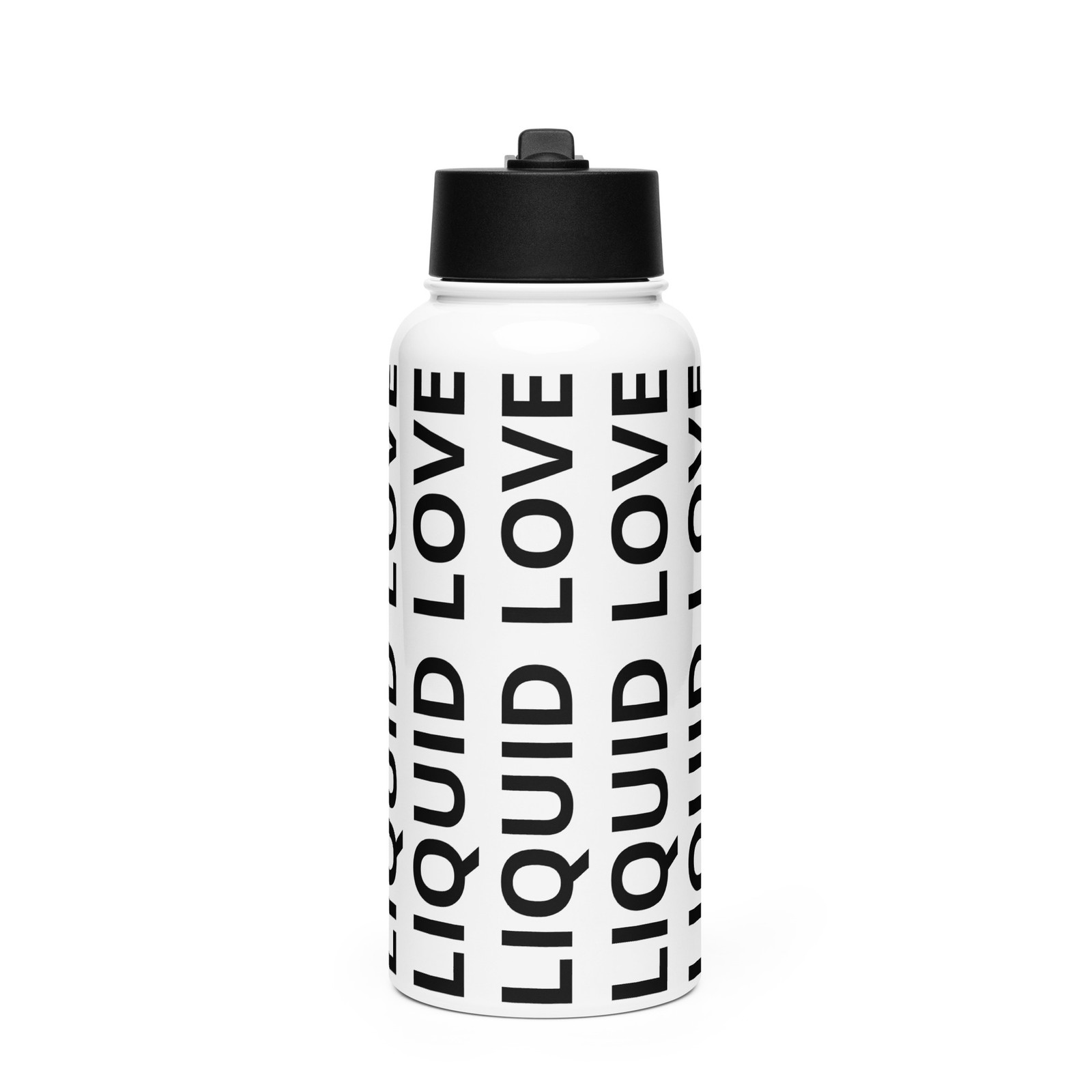 LIQUID LOVE Stainless steel water bottle with a straw lid