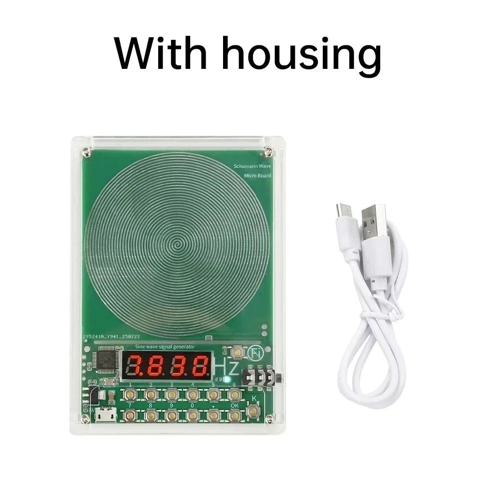 For Schumann Wave Generator Pulse Sine Frequency+Audio Output Connector+Case