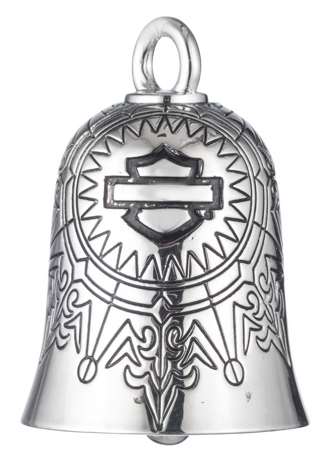 Harley-Davidson Bar & Shield Logo Snowflake Pattern Ride Bell - Silver Finish