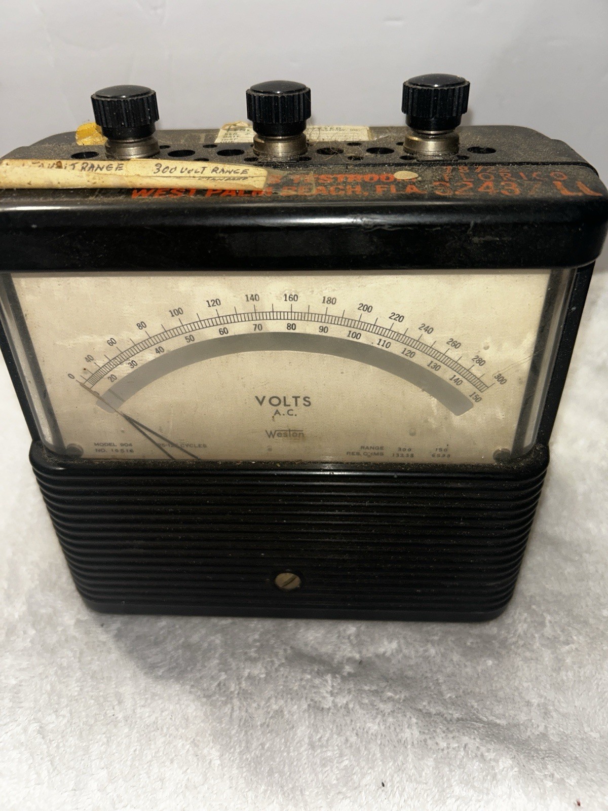 This is a Weston a/c Voltmeter. A vintage elect instrument A/C Voltage