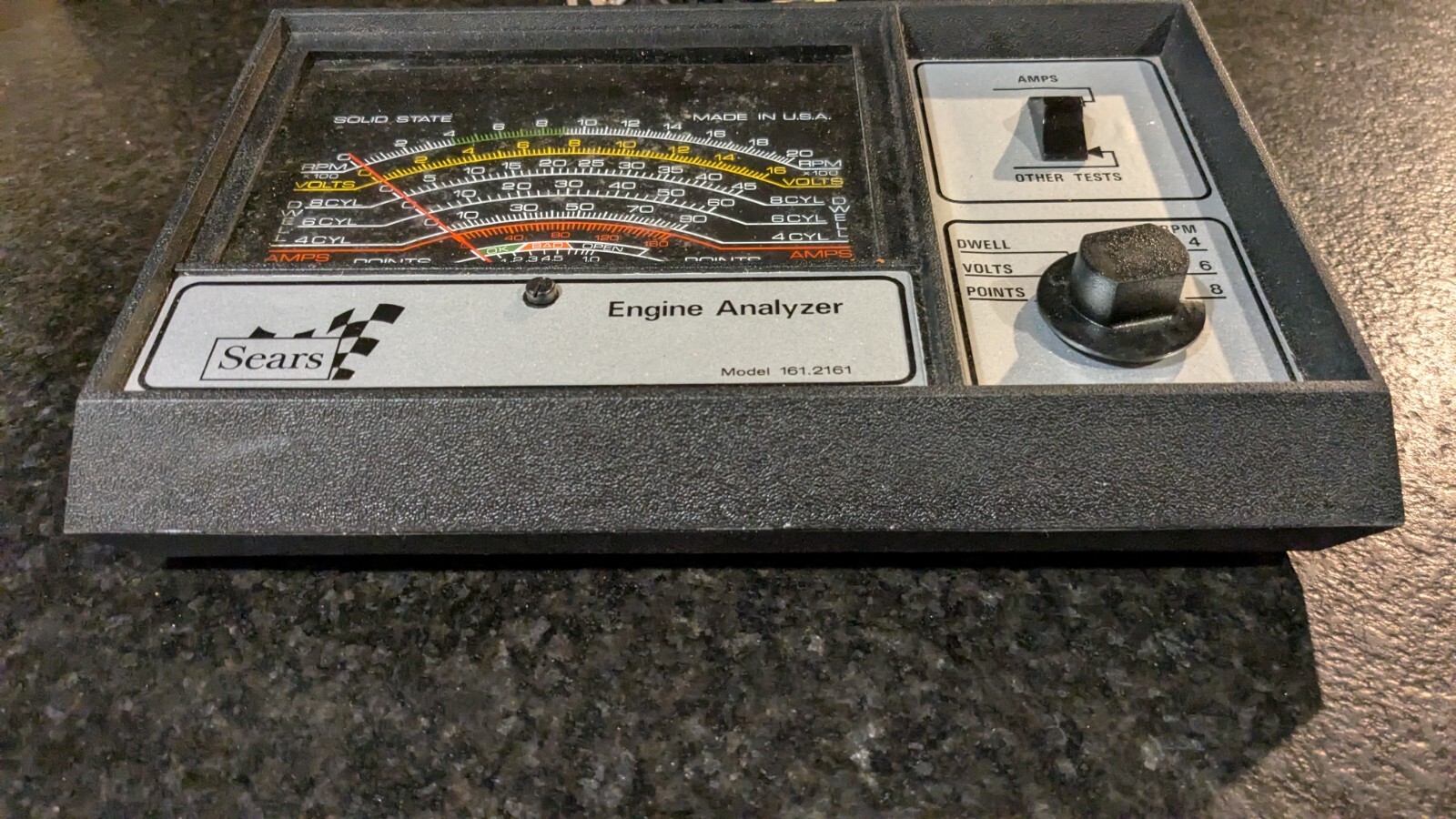 Sears Engine Analyzer Model 2161 (28-2161) 12 Volt Ignition 4~6~8 Cylinders