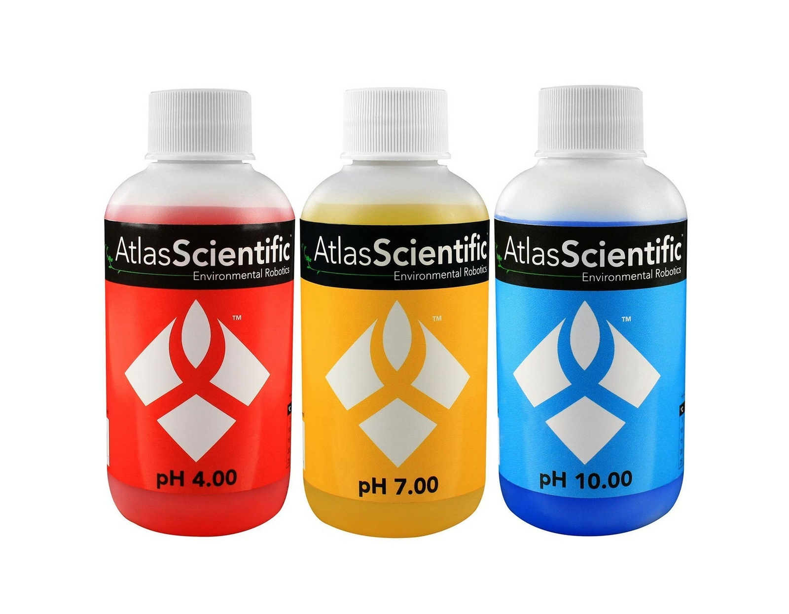 Atlas Scientific pH 4.00, 7.00, & 10.00 Calibration Solution 125ml - 4oz (Pac...