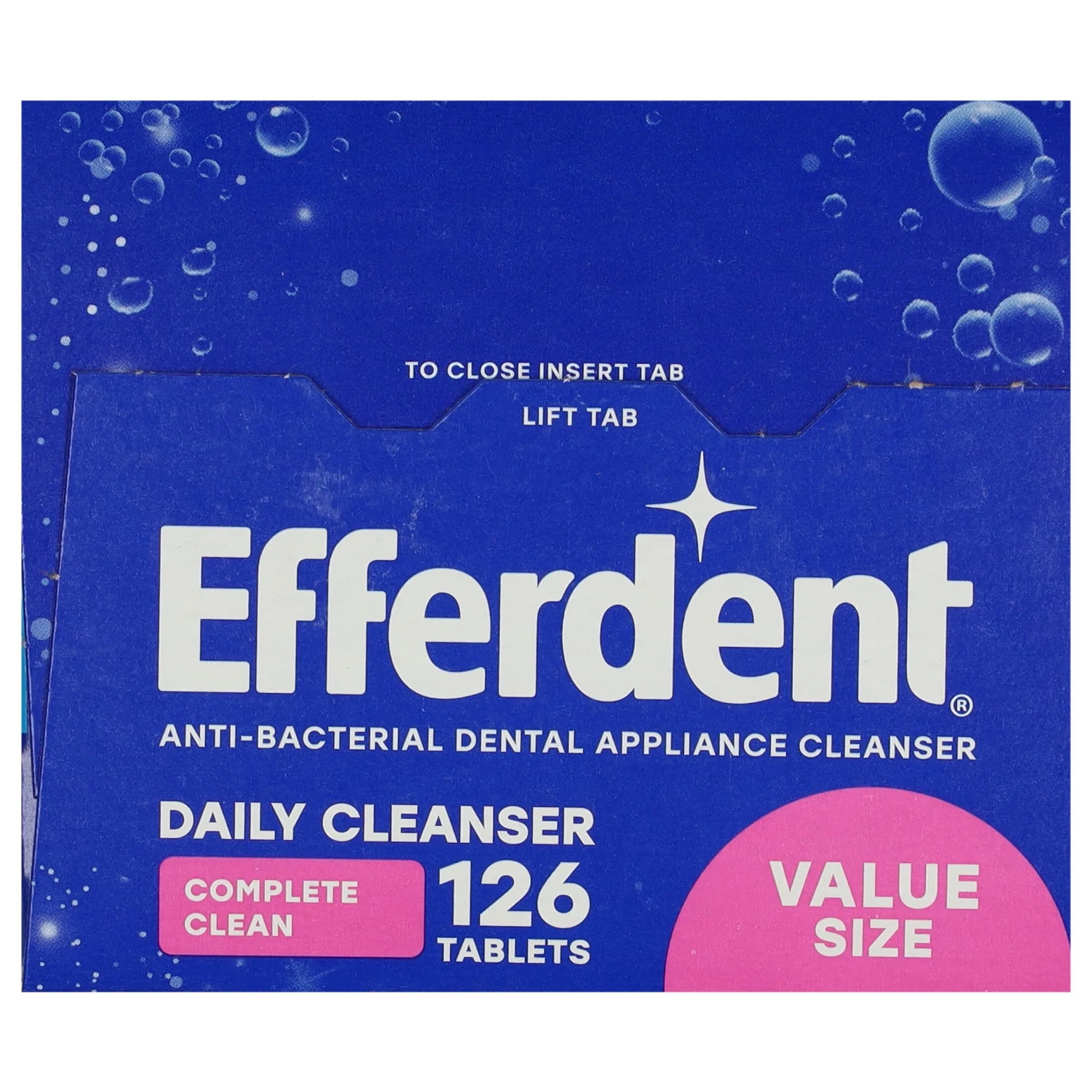 Retainer & Denture Cleaner Tablets, Complete Clean, 126 Count
