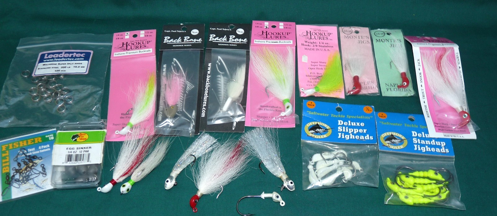 saltwater predator lures fly jigs USA patterns Offshore Angler etc