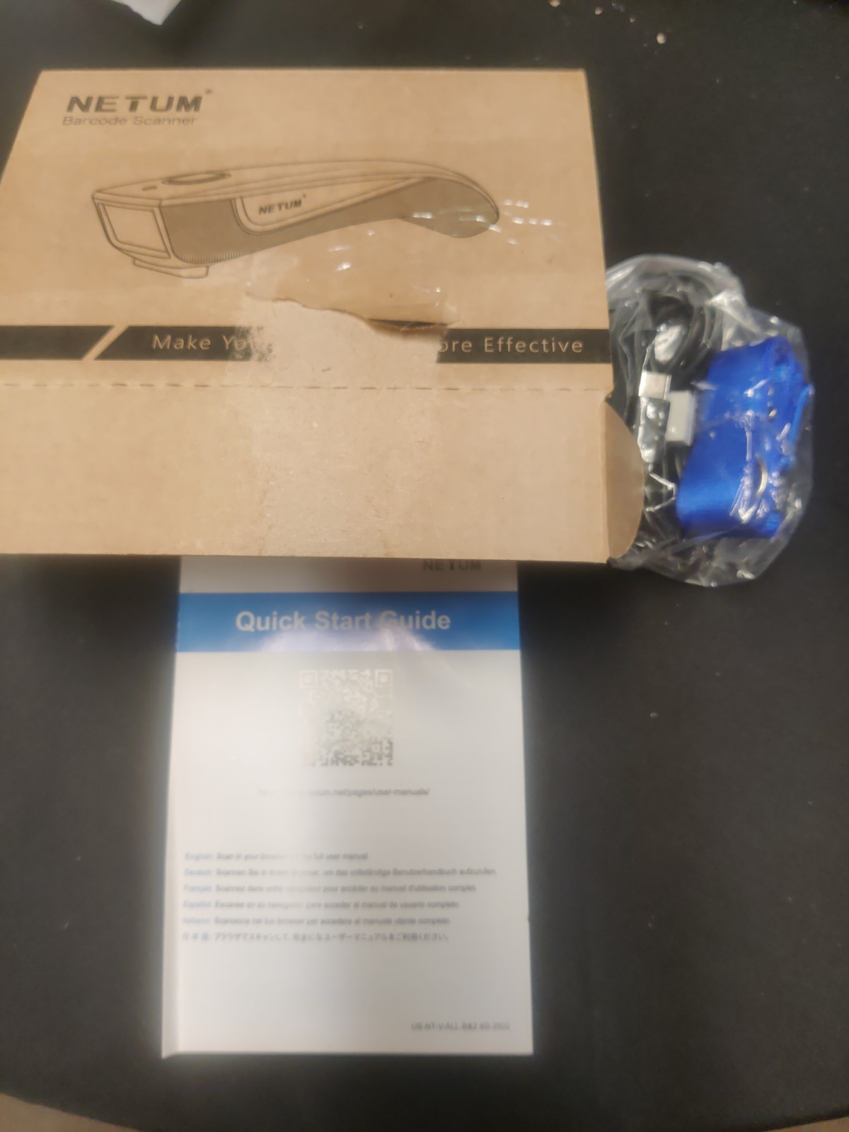 NETUM C750 Bluetooth Portable2.4G Wireless QR Barcode Scanner