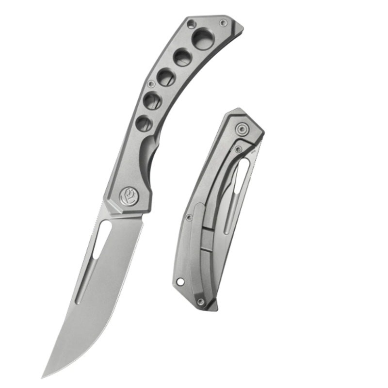KB ~ Ishtar Frame Lock Folder ~ Gray Ti Handle ~ 3.54'' Sandblast M390 ~ KB170A