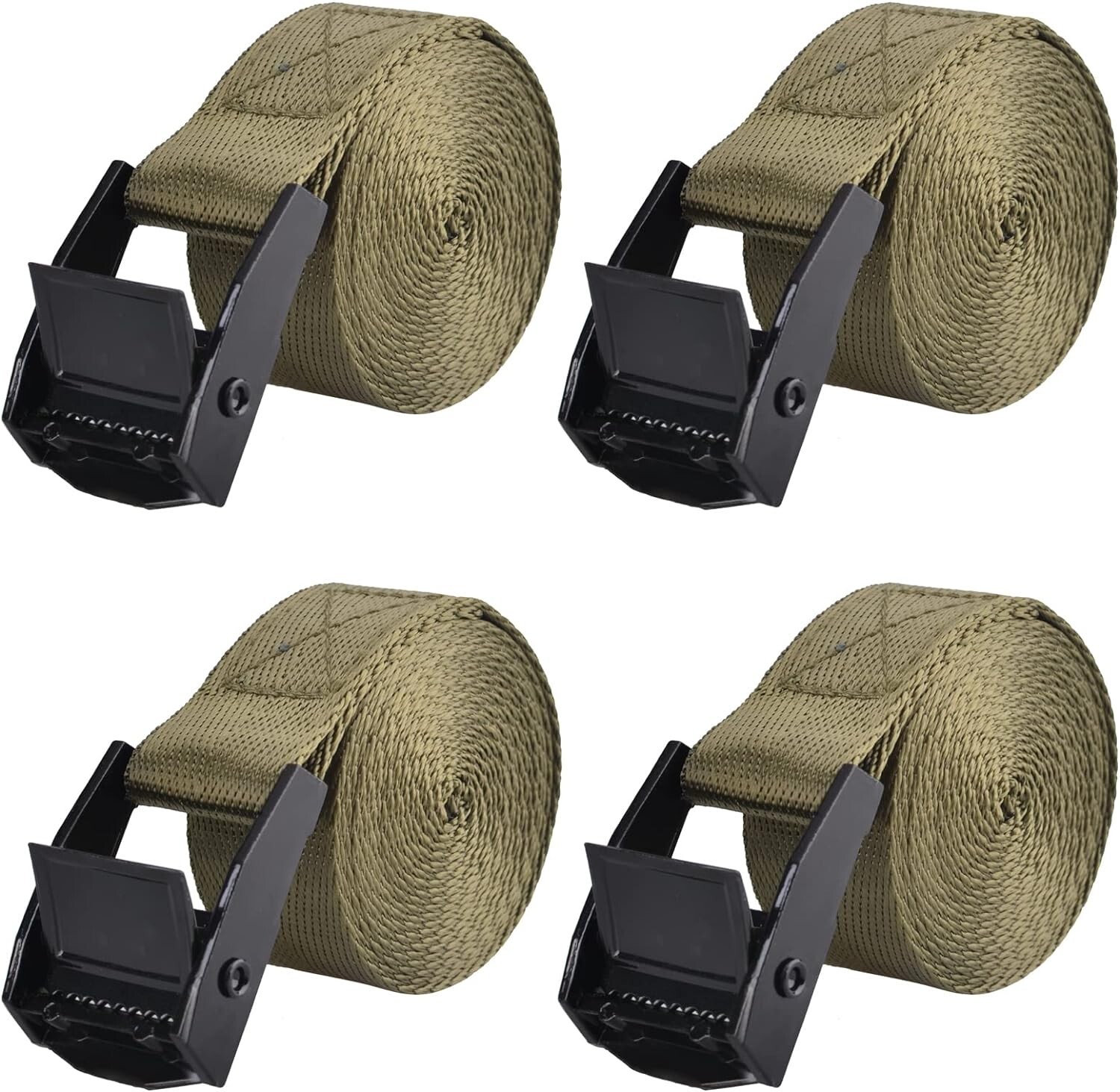 Cinch Tie Down Strap Lashing Straps Heavy Duty Nylon Straps with Cam Buckles New