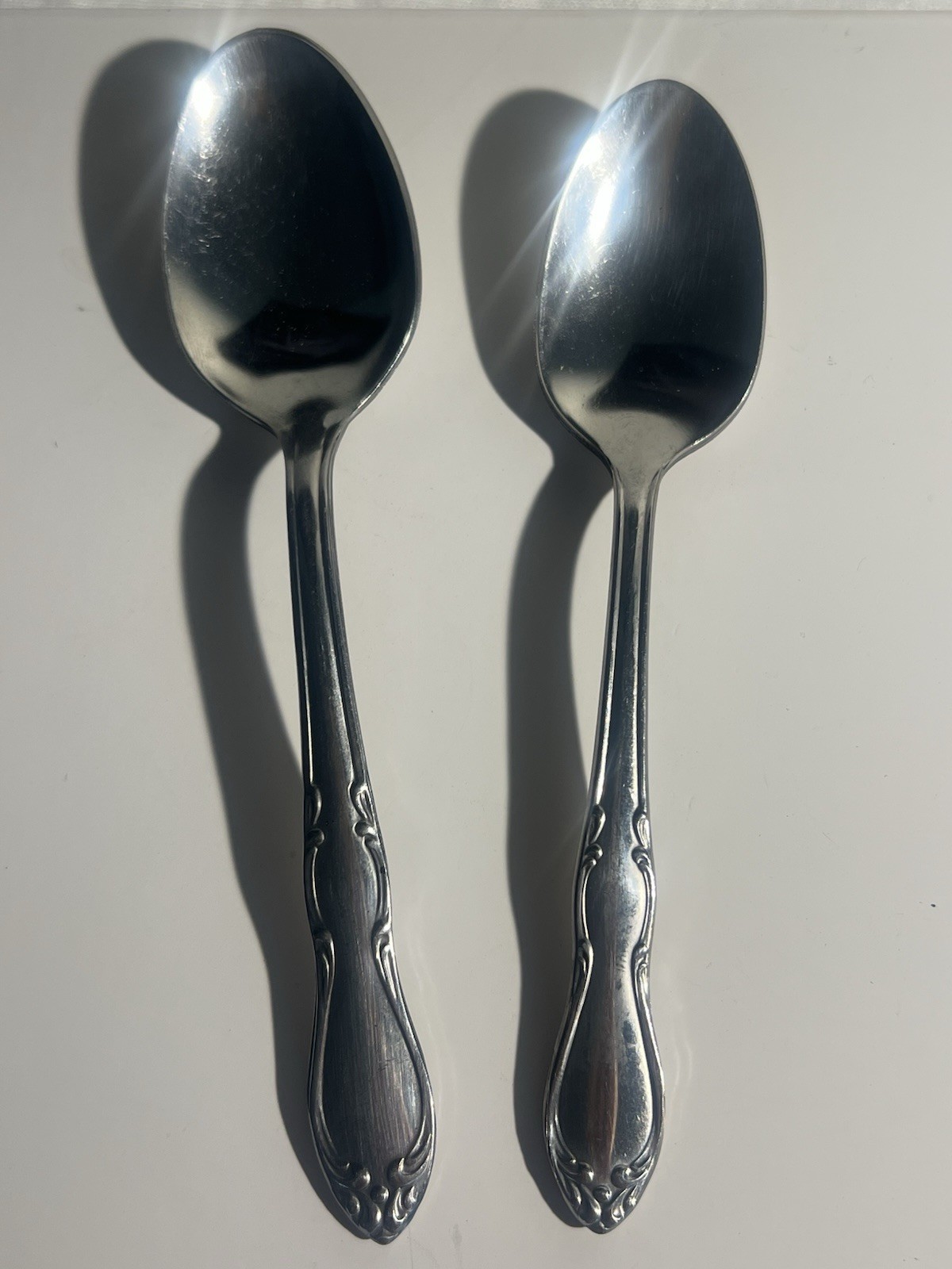 Simeon L. & George H. Rogers Co. Stainless Flatware Set 4 Spoons