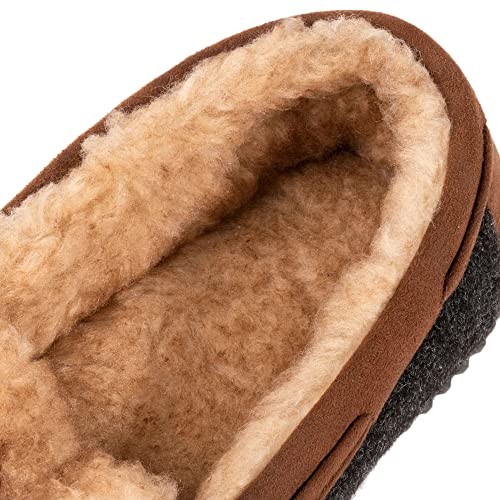 Men's Hearthfire Memory Foam Moc Slipper 10 Black