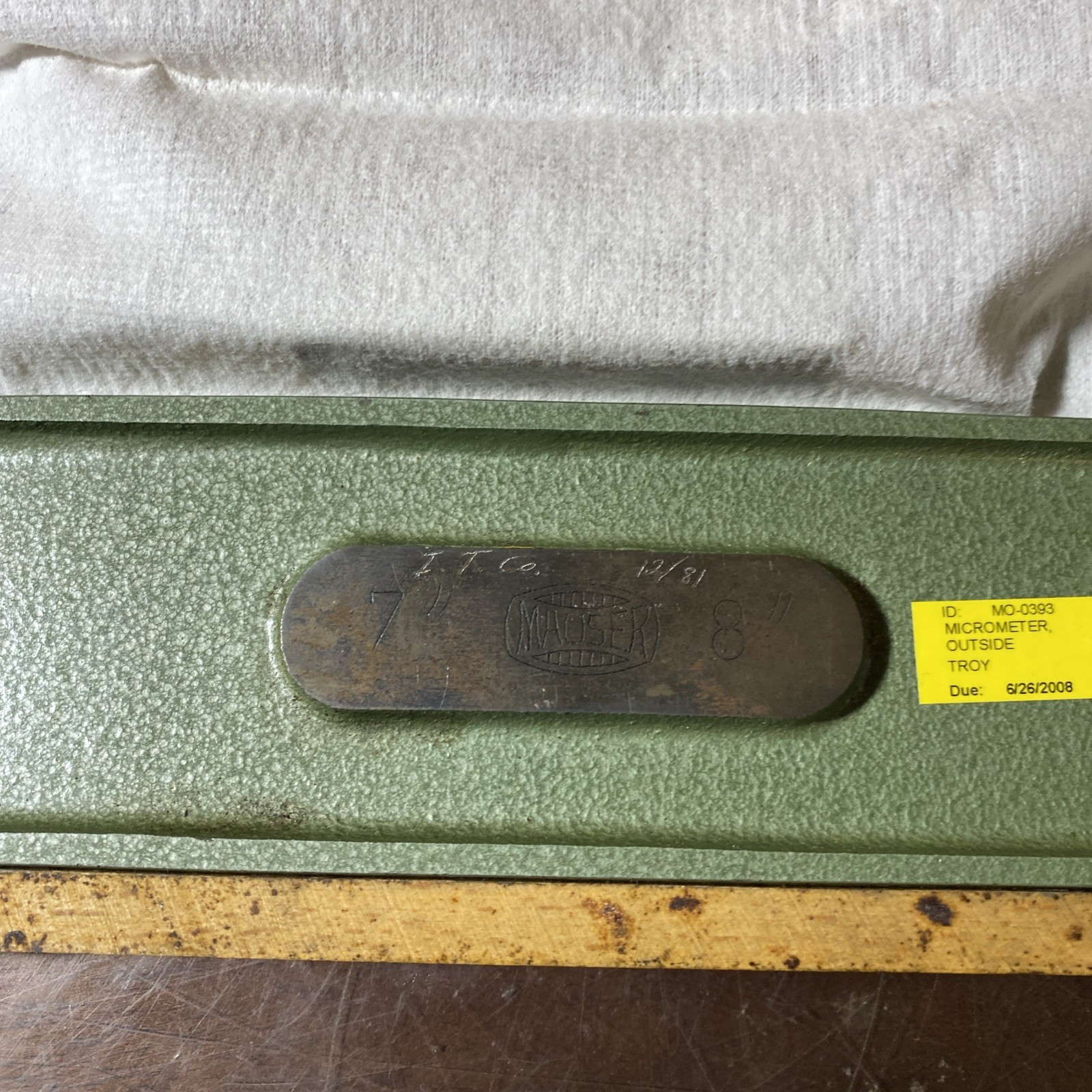 Mauser 7-8” Outside Micrometer With Case