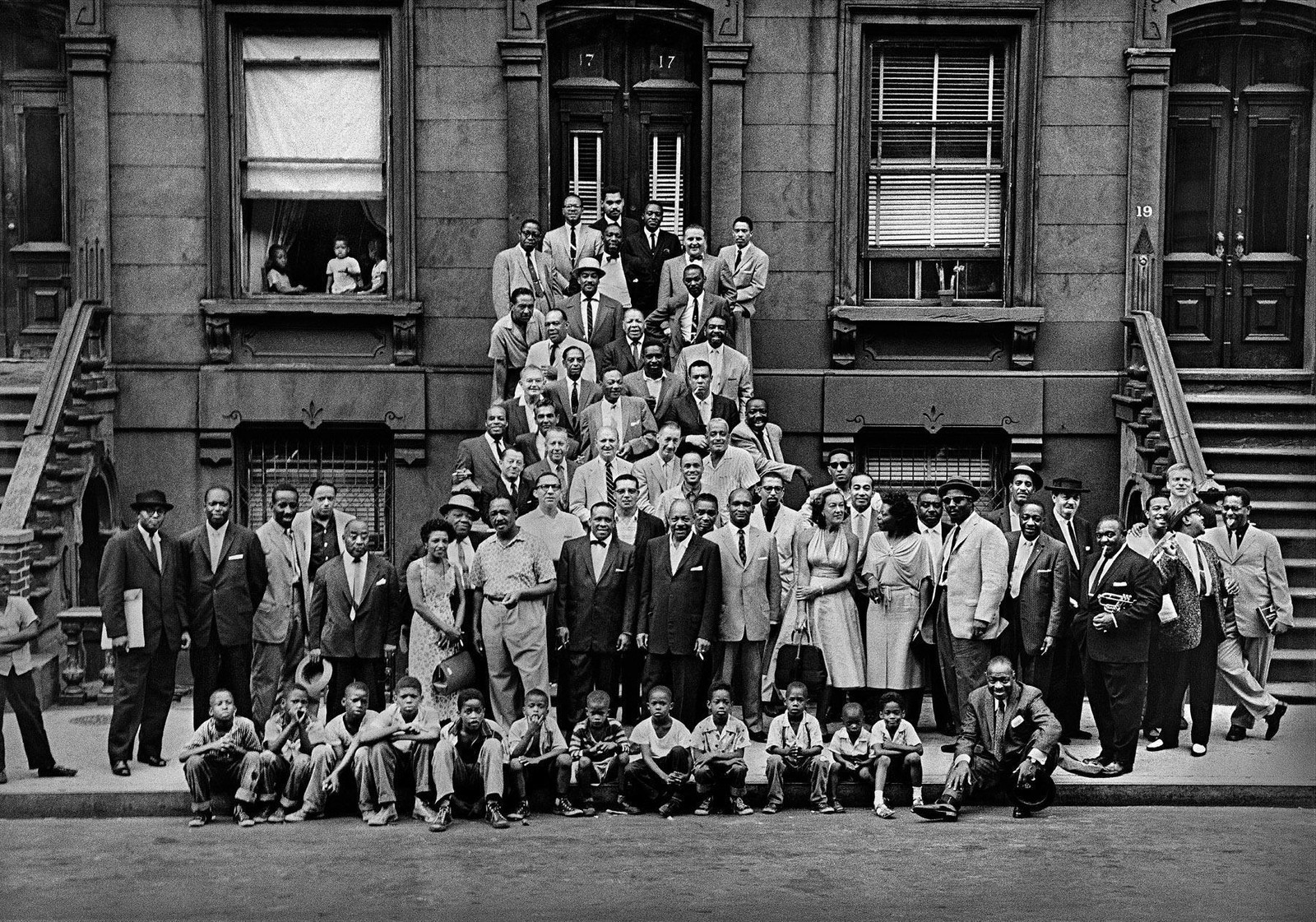 A Great Day in Harlem # 10 - 8 x 10 Tee Shirt Iron On Transfer 1958 Jazz Greats