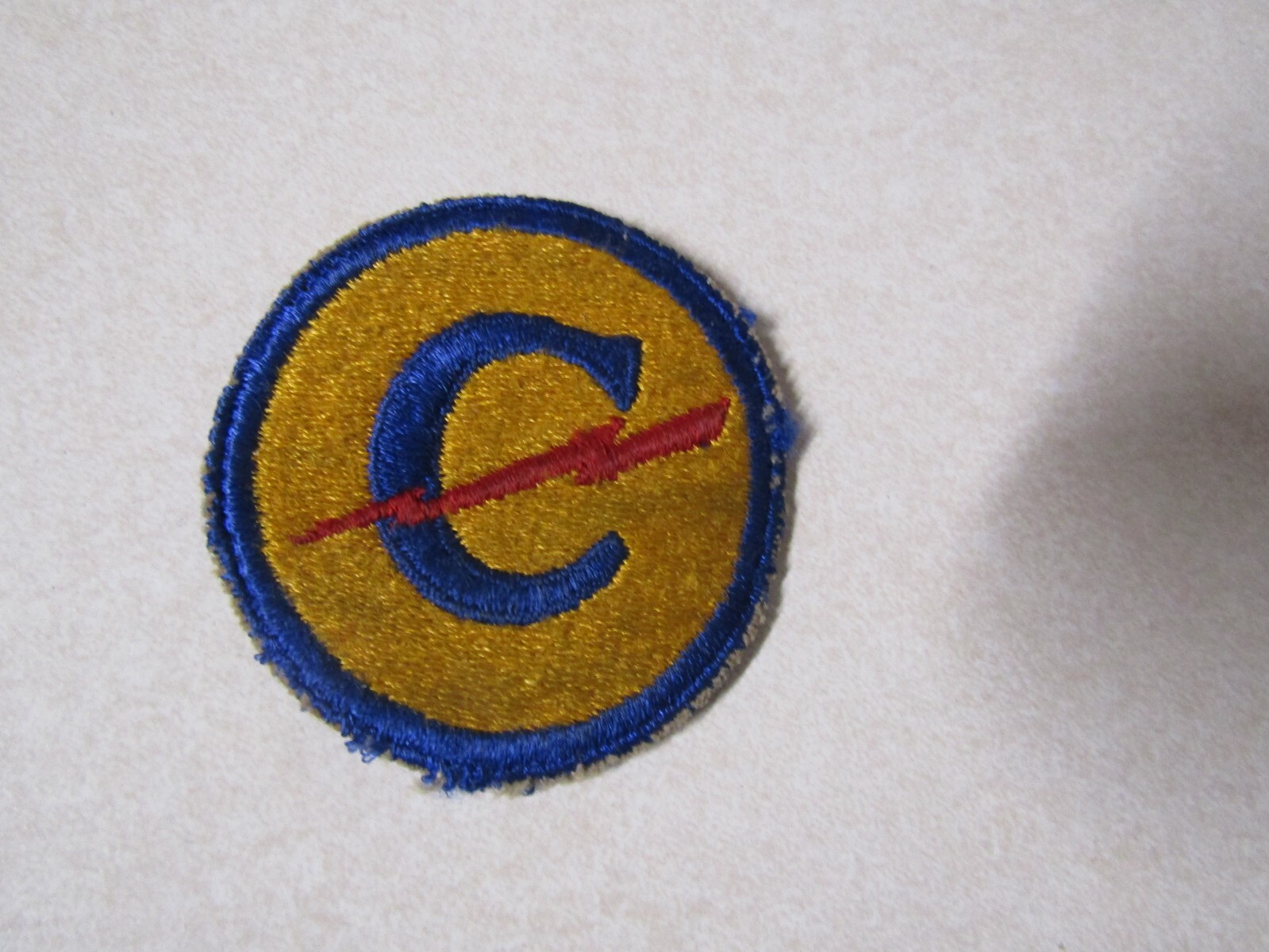 MILITARY PATCH OLD ORIGINAL WW2 ERA US ARMY GERMAN OCCUPATION CONSTABULARY DIVIS