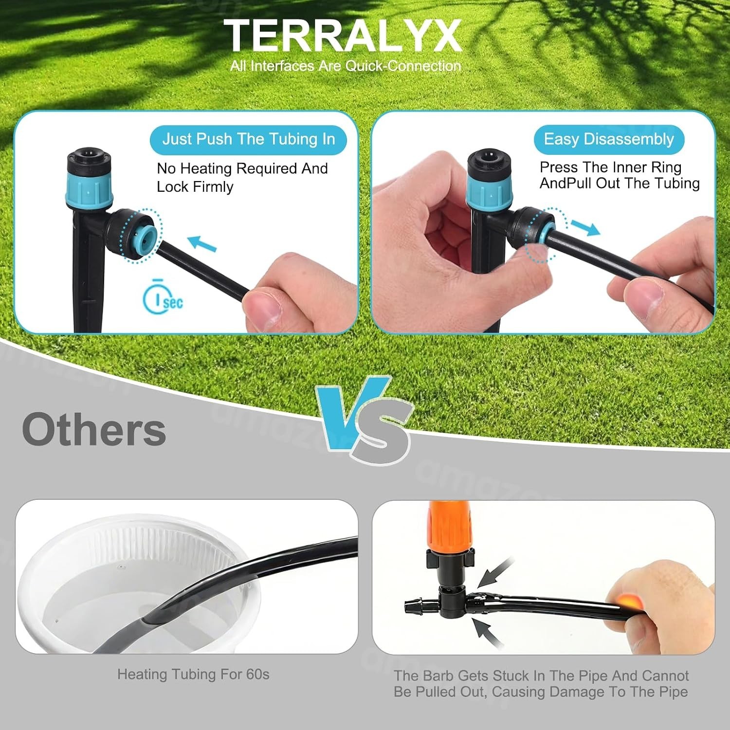 Advanced Drip Irrigation Kit: 230ft with Quick-Connect for Efficient Watering