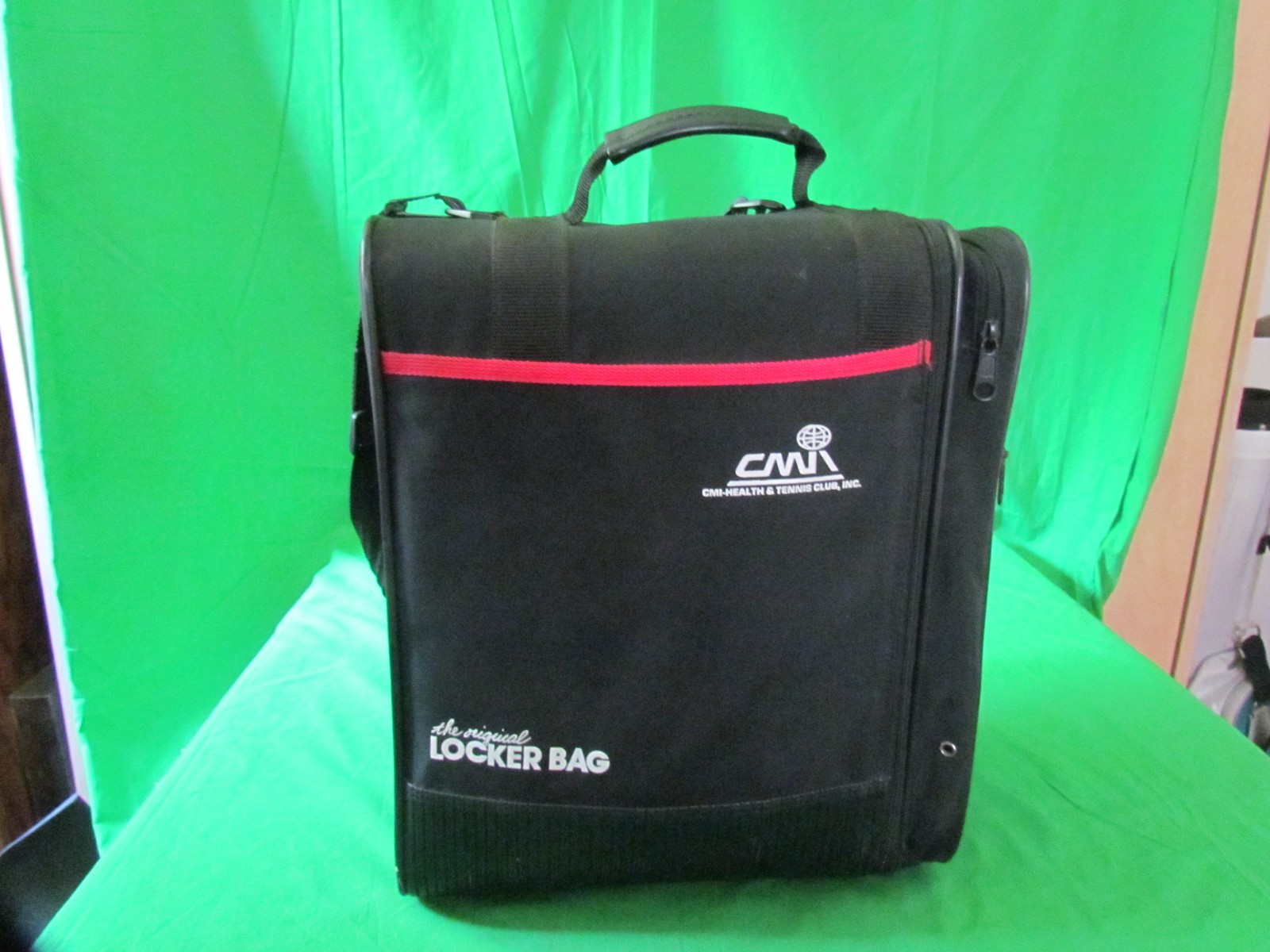 OGIO The Original Locker Bag Black/Red Gym Travel Duffel Shoulder Bag w/CMI Logo