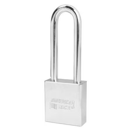 American Lock A5202 Padlock, Keyed Different, Long Shackle, Rectangular Steel