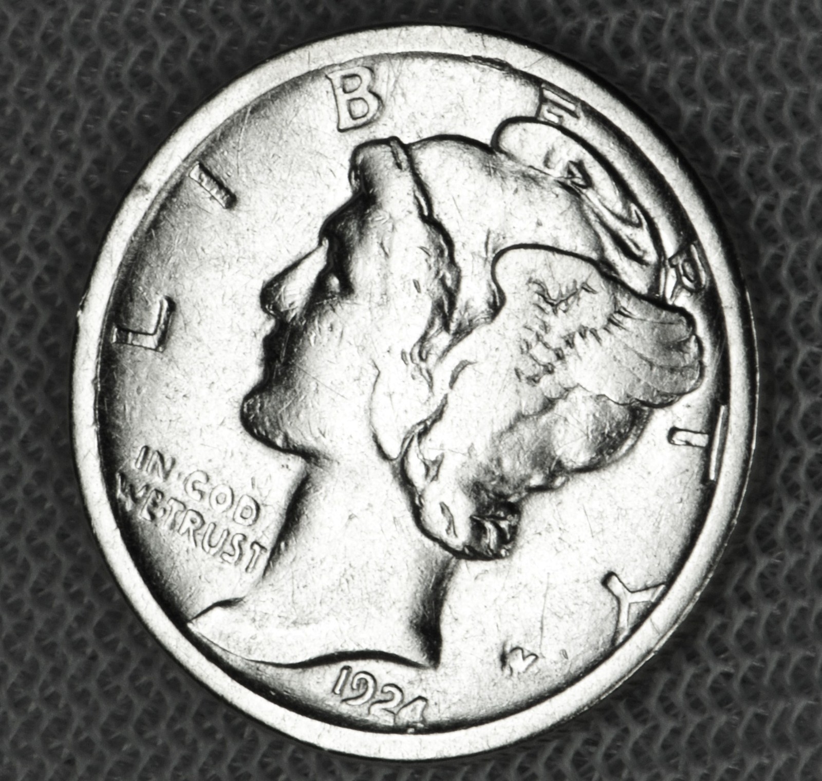 1924-S Mercury Head Dime | Better Grade Scarce San Francisco Silver Coin Inv A