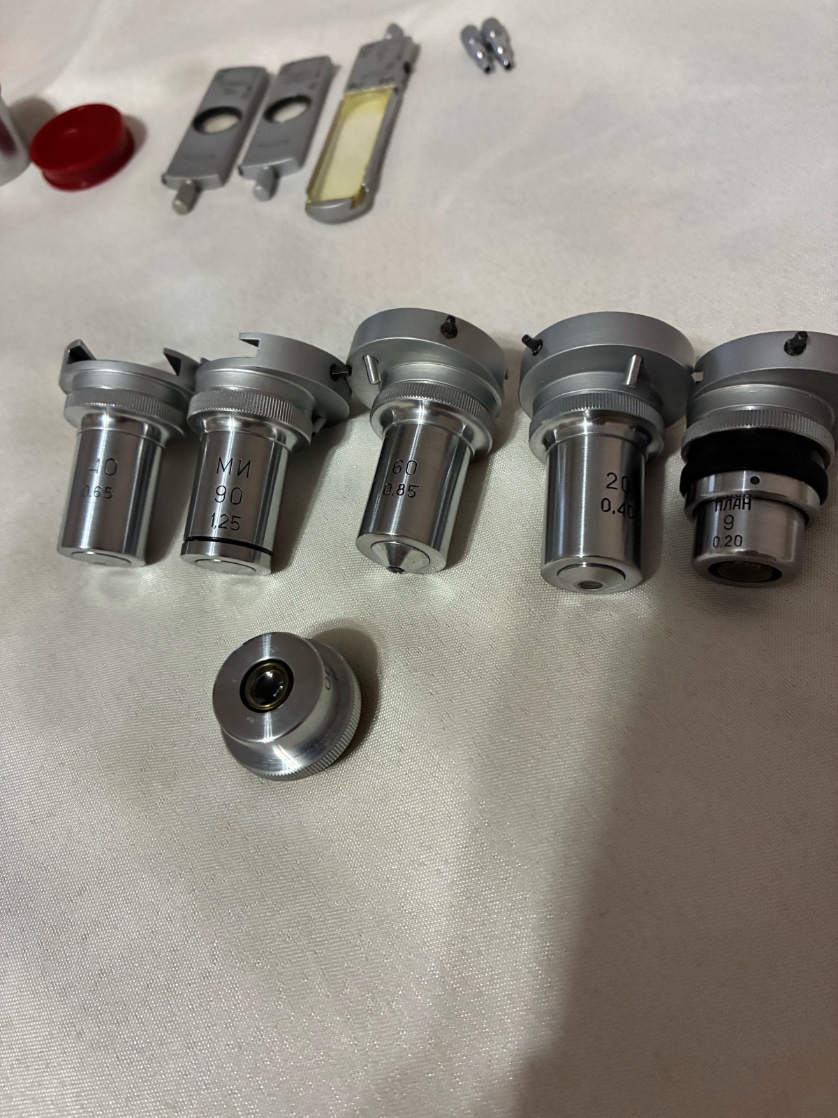 MIN 8 microscope lens lomo workpieces