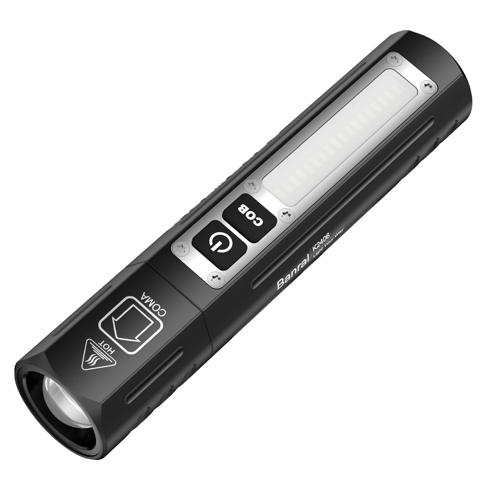 Rechargeable Magnetic Small Flashlights High Lumens - Super Bright Powerful L...