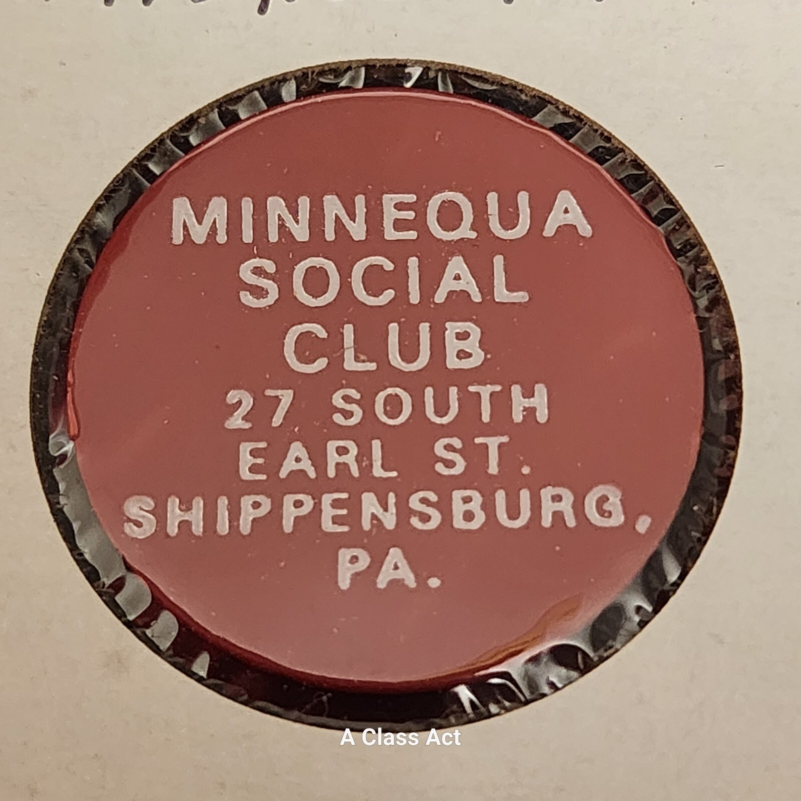 Minnequa Social Club, Shippensburg PA good For ? in trade toke gf2714