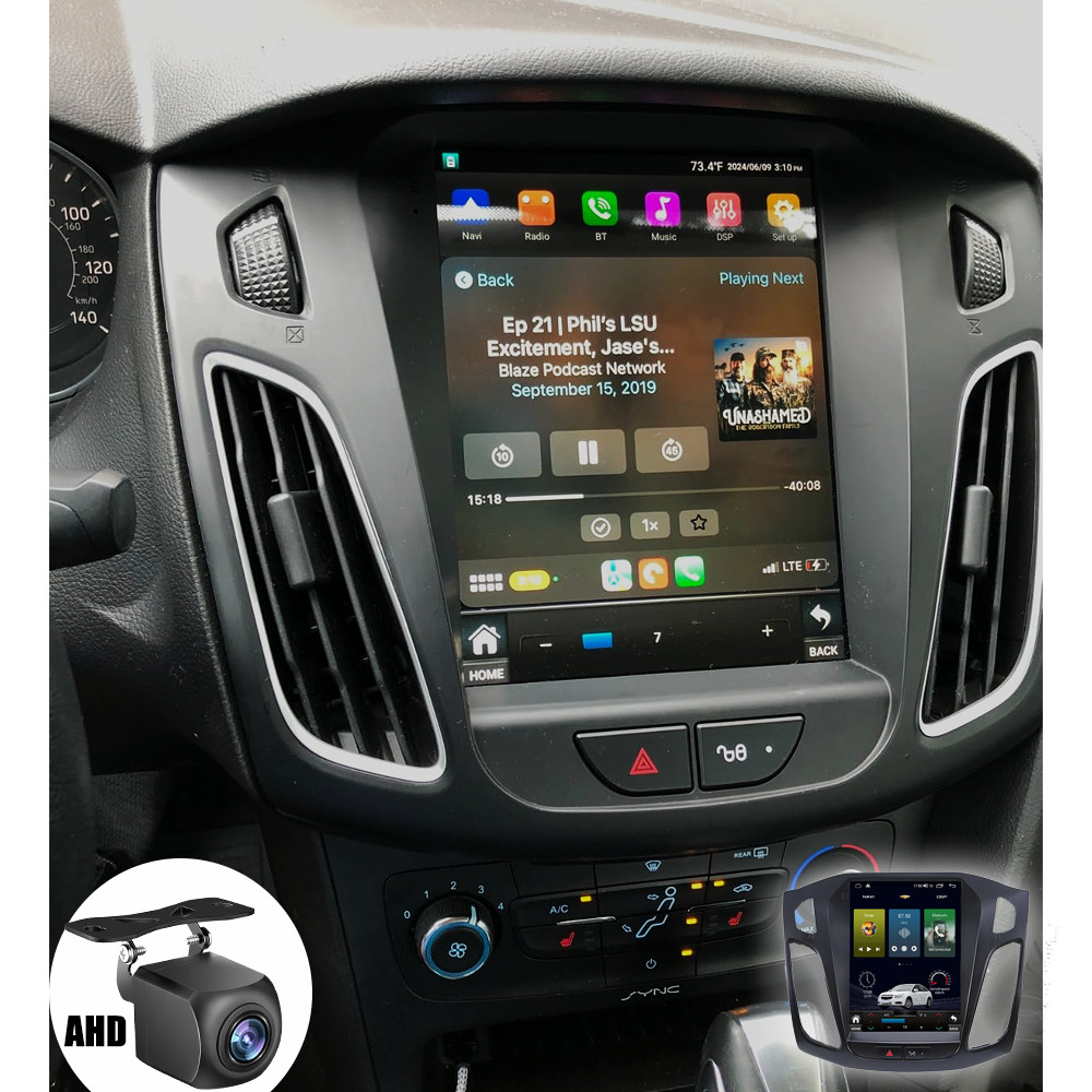 4+64G Android 16 Apple Carplay Car Stereo Radio For Ford Focus 2012-2018 GPS