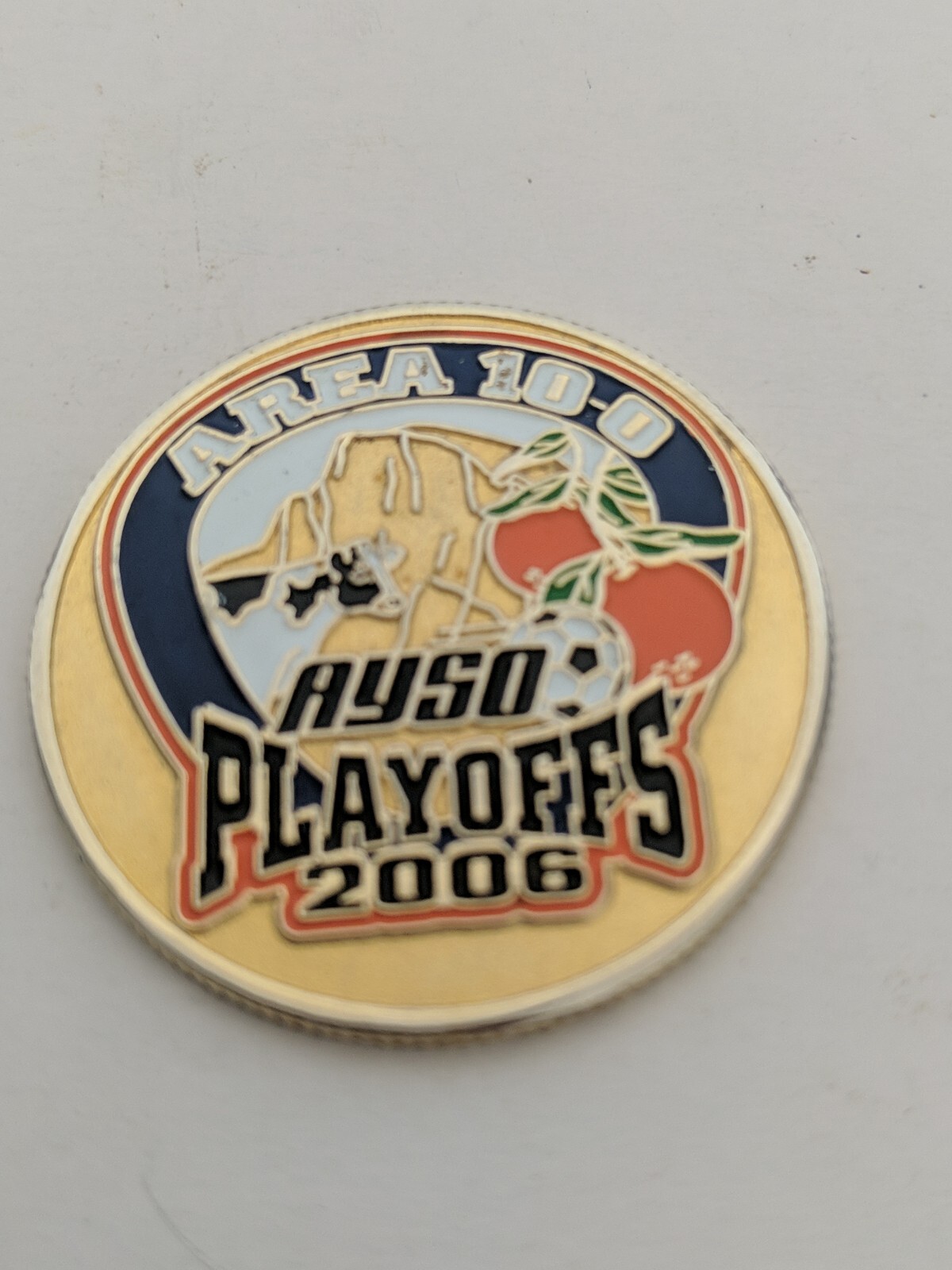 Soccer - Futball - Visalia AYSO Region 129 Referee Flip Coin Golf Ball Marker