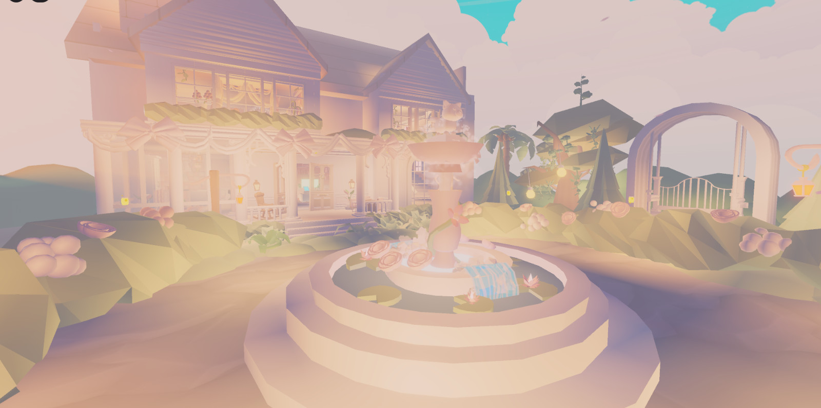 Adopt 🐈with me Glitch Build Detailed Coquette Mansion House Home🏠
