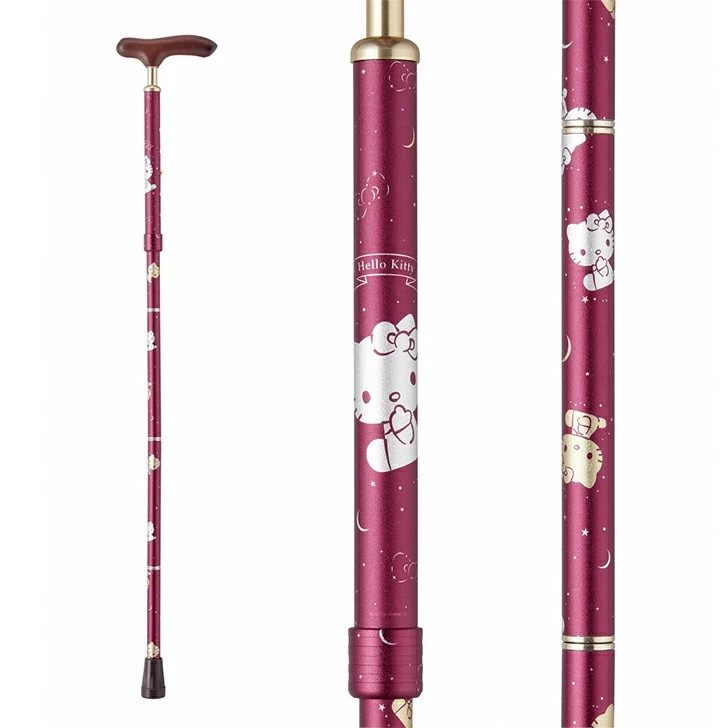 Sanrio Hello Kitty Foldable Canes Walking Stick Wine 73~ 83cm New Japan