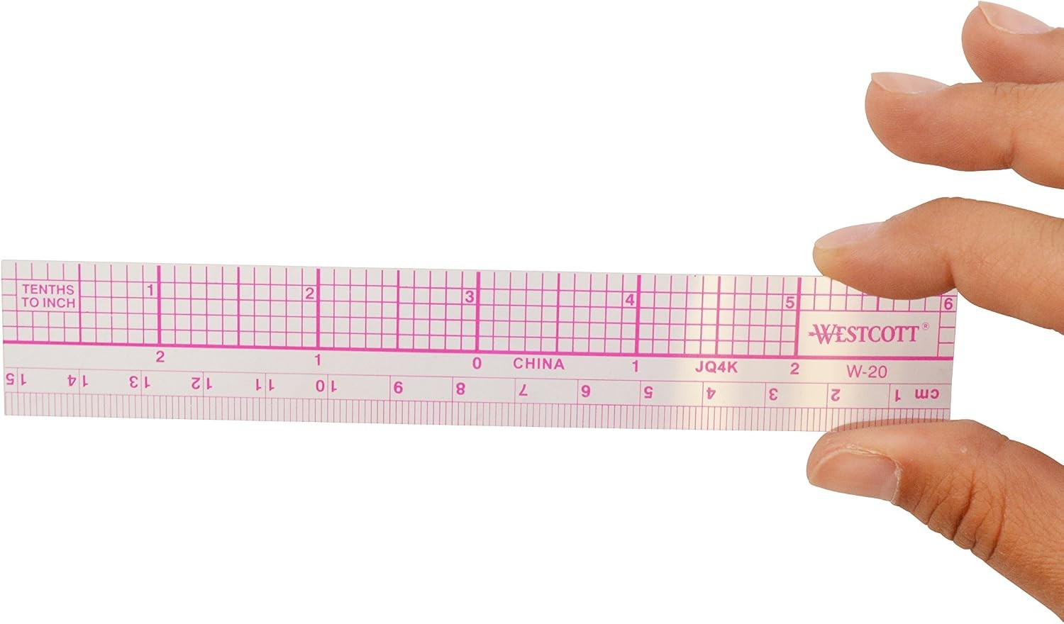 Transparent graph ruler zero centering