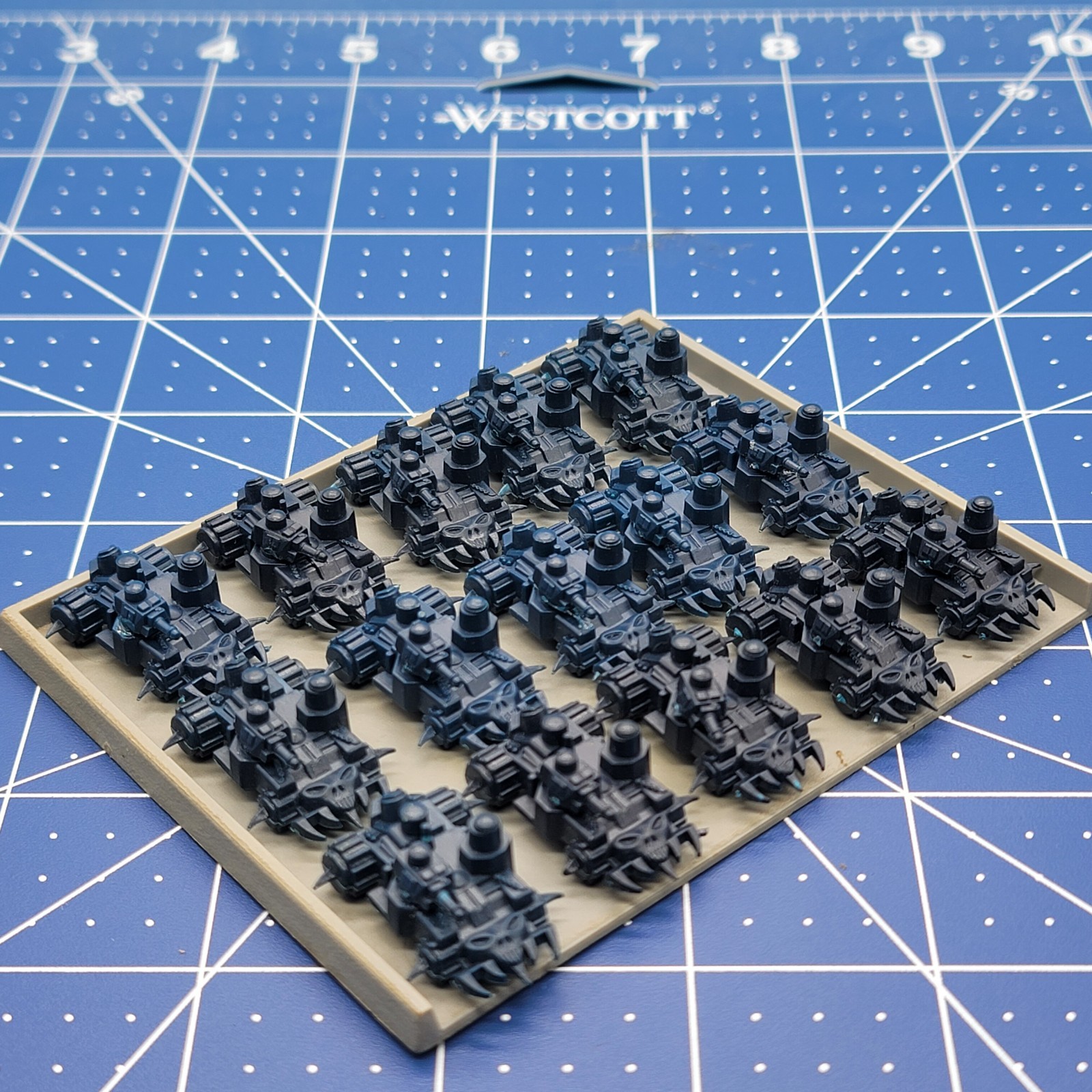 GW EPIC 40K ORK Machines - Blue #2 Battlewagon Tanks x 15 - OOP 6mm Plastic