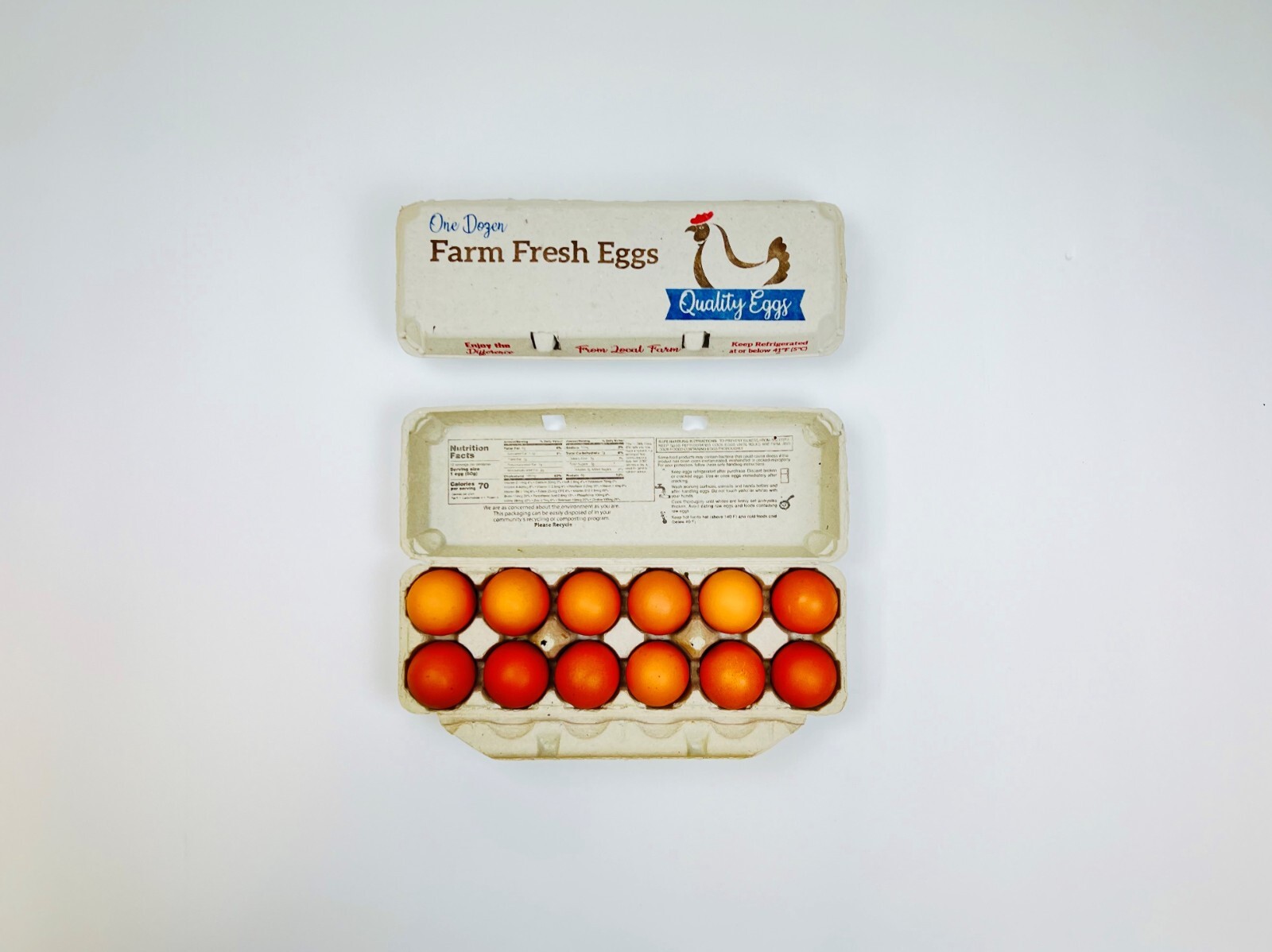 Printed Egg Carton (Chicken) - 100 units